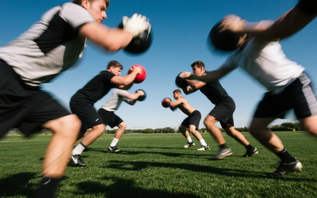 中北美球队球员在训练中进行高强度压迫演练